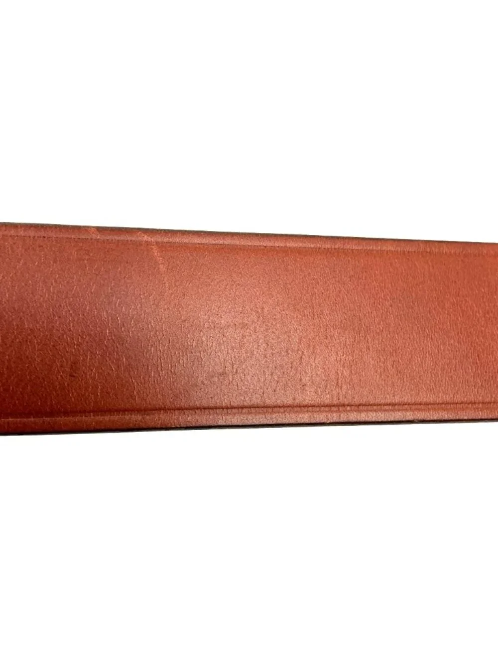 Eddie Bauer Ducks-In-Flight Design Medallion Buckle Leather Belt Mens 34 Brown